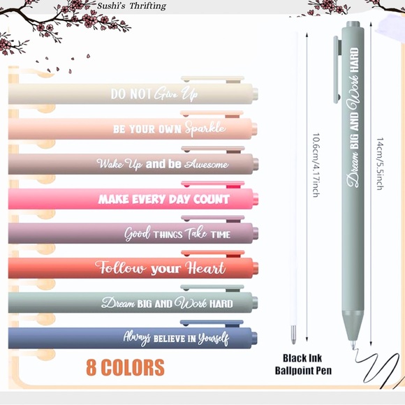 8 motivational pens - Picture 2 of 6